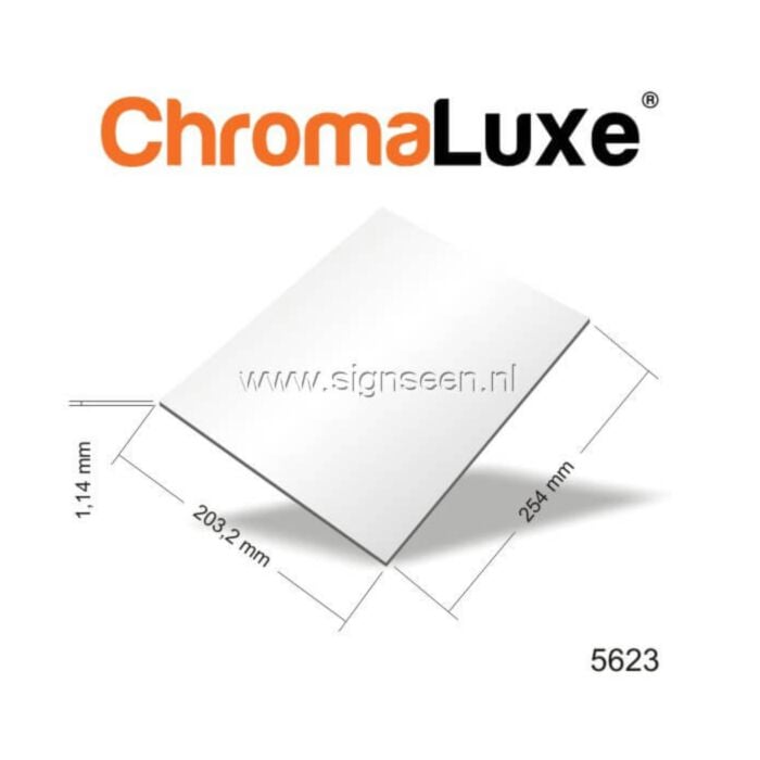 Chromaluxe 5623 Aluminium plaat - White Gloss